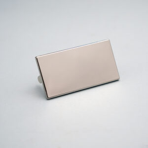 Graviruojama sidabrinė etiketė 43 x 23mm